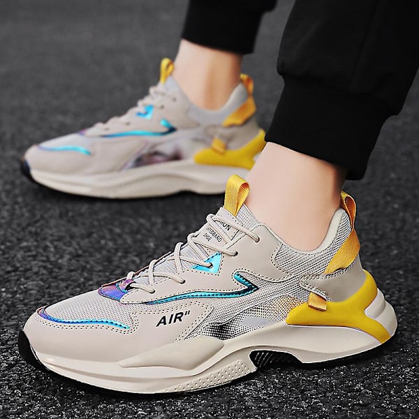 Herrsneakers Andas löparskor Mode Sportskor Tk829 Beige 41