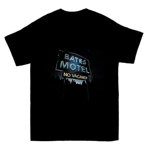Skrämmande Motel Sign T-shirt L