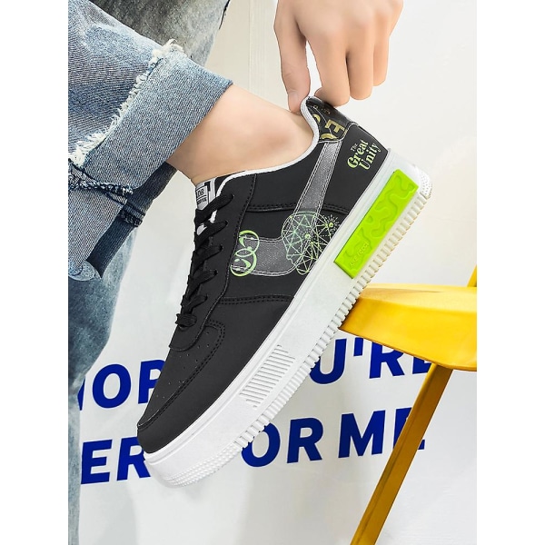 Herr Sneakers Andas Dam Skateboard Skor Löparskor Yjf076 Black 41
