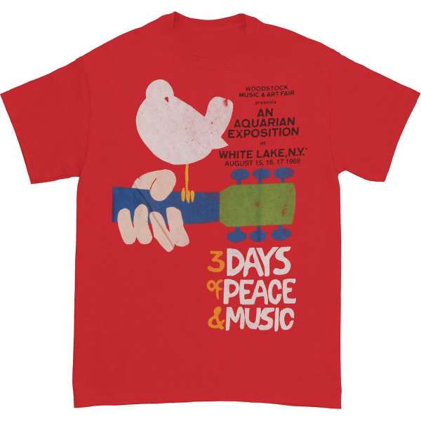 Woodstock 3 Days T-shirt Red L