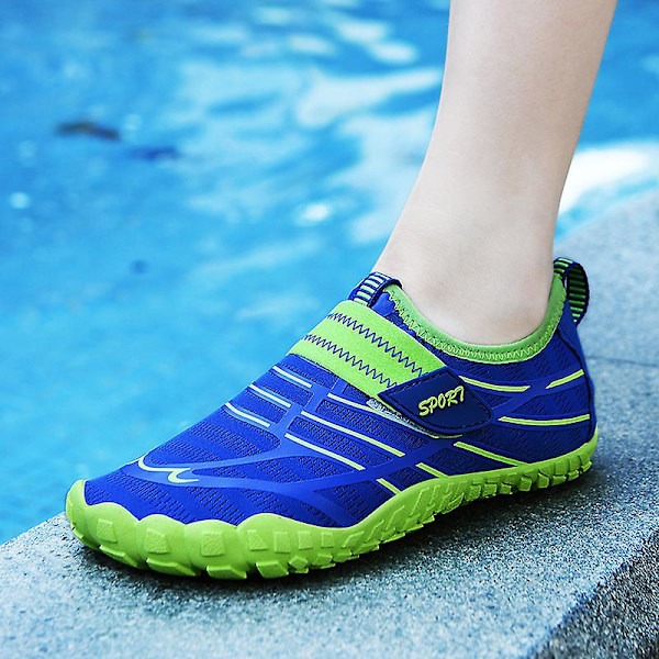 Vattenskor för barn River Walking Shoes Quick Dry River Sea Aqua Sneakers Strandskor 23 Blue 29