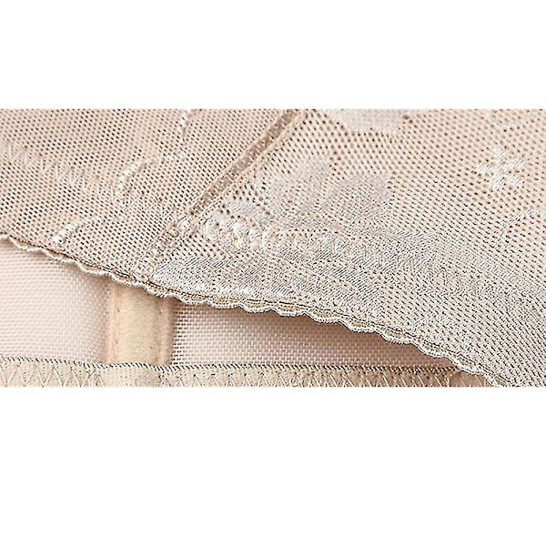 Kvinnor Waist trainer Bodysuit Mage Control Shapewear Slim Full Body Shaper Open Bust Corset beige M
