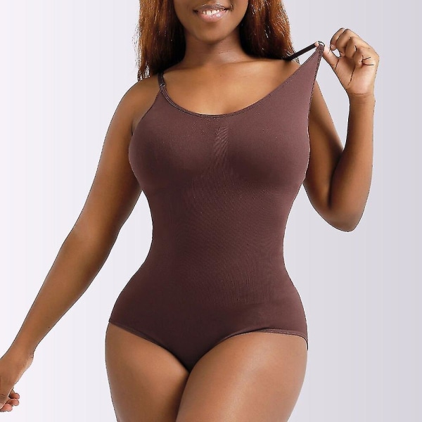 Sömlös Shapewear Body för kvinnor Magkontroll Butt Lifter Kroppsformare Slät osynlig under klänning Slimmande underkläder, svart