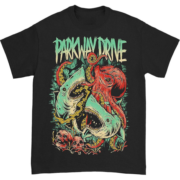 Parkway Drive Sharktopus Tee (återutgivning) T-shirt Black XL