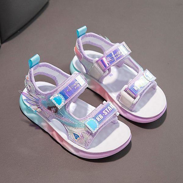 Strandtofflor för flickor Modesandaler Halkfria inomhusskor utomhus 3Bcb9136 Purple 34