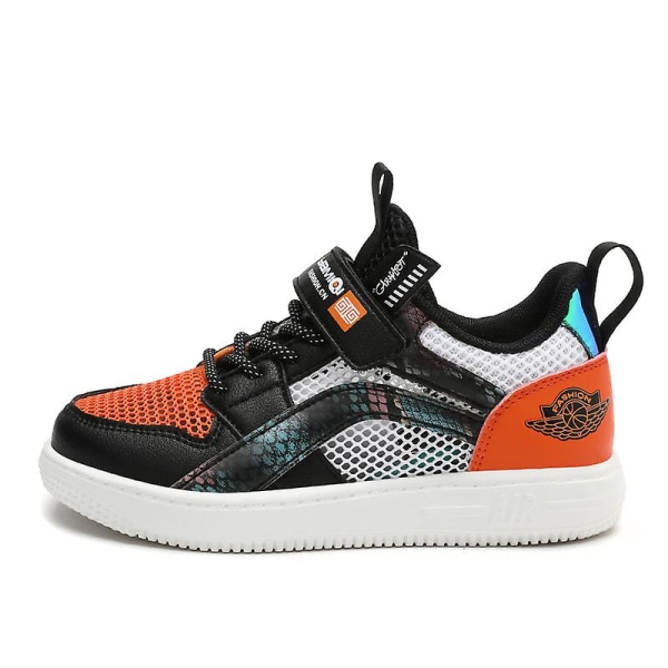 Barnskor Andas Sneakers Pojkar Flickor Sportskor Lätta löparskor Yja901 BlackOrange 30