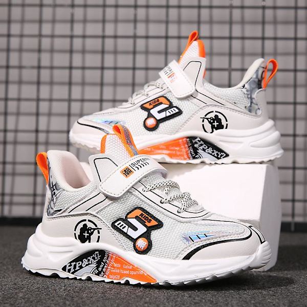 Sneakers för barn Andas Pojkar Flickor Löparskor Mode Sportskor 3At920 Beige 34