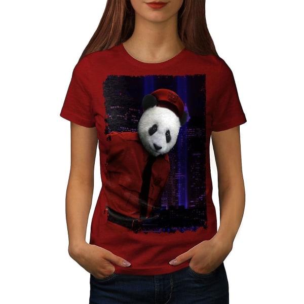 Panda Beast Face T-shirt för kvinnor 3XL
