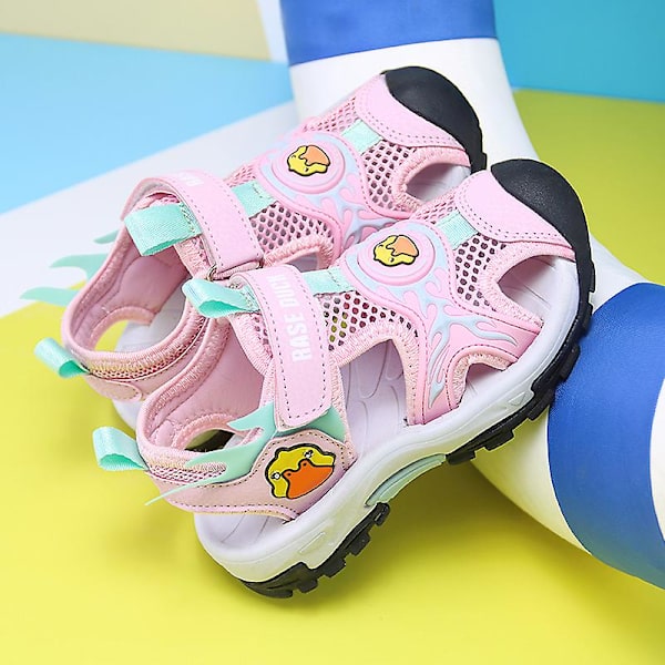 Barns strandtofflor Modesandaler Utomhus Halkfria inomhusskor 2Ca10 Pink 35