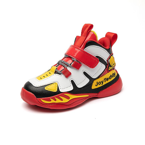 Sneakers för barn Andas löparskor Mode Sportskor för pojkar Flickor 3Akq1652 WhiteRed 28