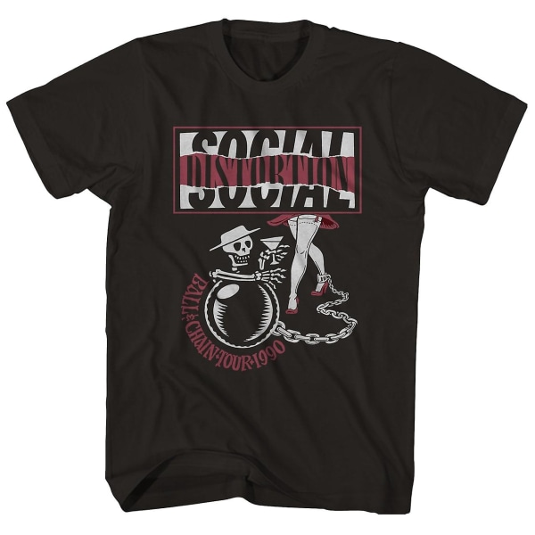 Social Distortion T-shirt Ball & Chain - 0 Tour Social Distortion Shirt L