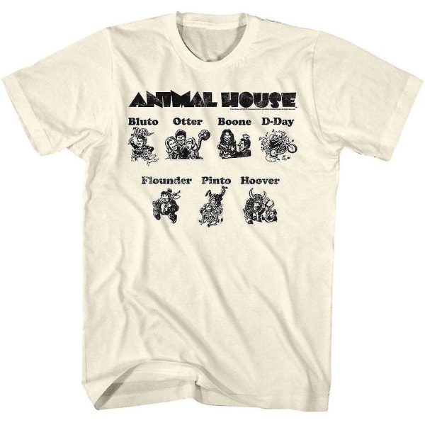 T-shirt för tecknade djurhus XXXL