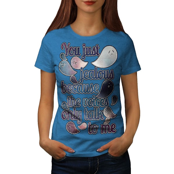 Svartsjuk spöke Läskig Kunglig T-shirt för kvinnor M