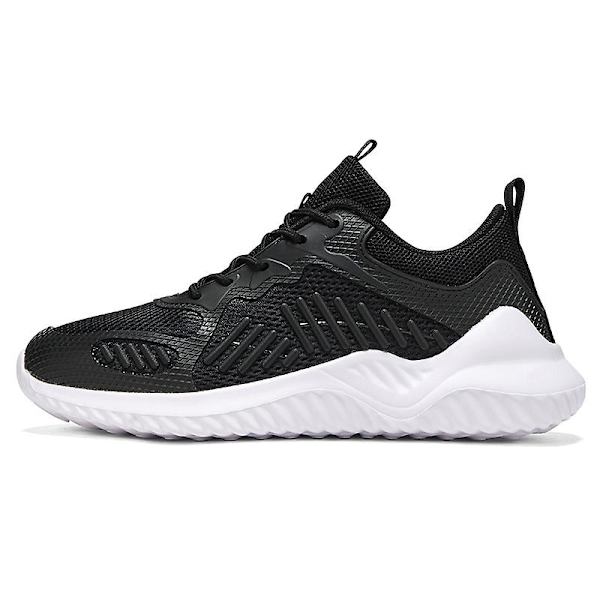 Herrsneakers Löptennisskor Lättviktsventilerande Sport Athletic 3C6851 BlackWhite 47