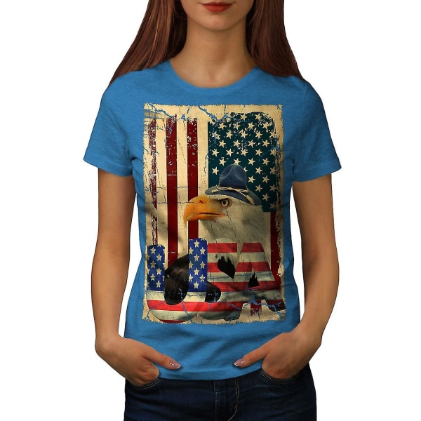 Major Bold Eagle Women Royal T-shirt XXL