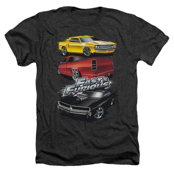Fast And The Furious Muscle Car Splatter T-shirt XXL