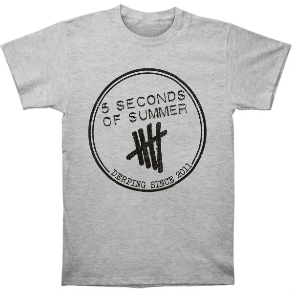 5 Seconds Of Summer Derping Heather T-shirt L