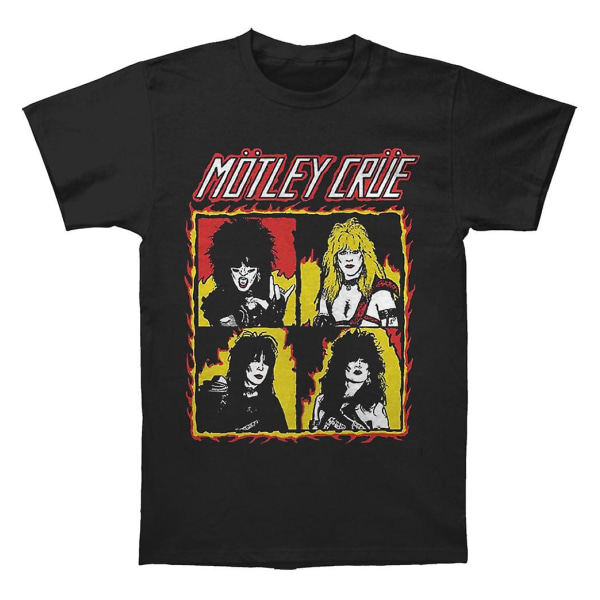 Brokig Crue Shout At The Devil Flames T-shirt L