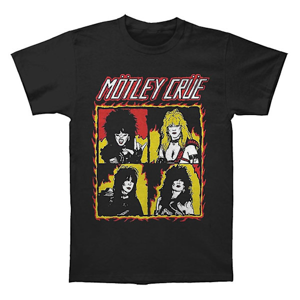 Brokig Crue Shout At The Devil Flames T-shirt M