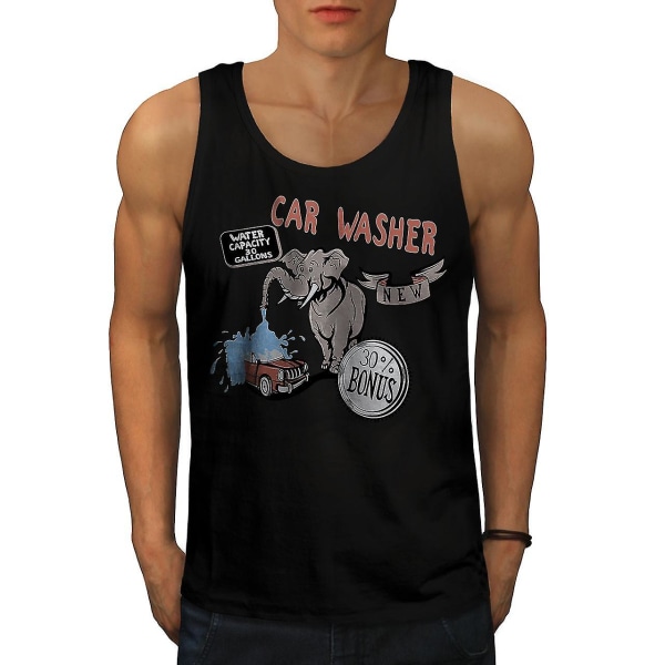Biltvätt Funy Fantasy Men Blacktank Top L