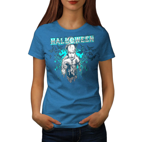 Halloween Horror Cult Kvinnor Royal Bluet-shirt XXL