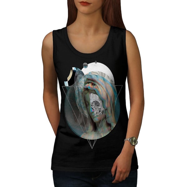 Skull Mystic Arts Dam Blacktank Top M