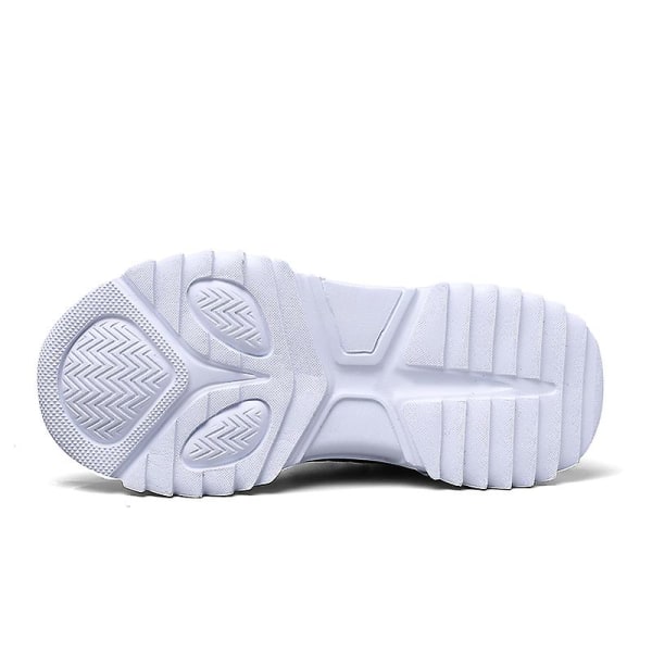Sneakers för barn som andas löparskor Mode Sportskor 2C1059 BlackGreen 30
