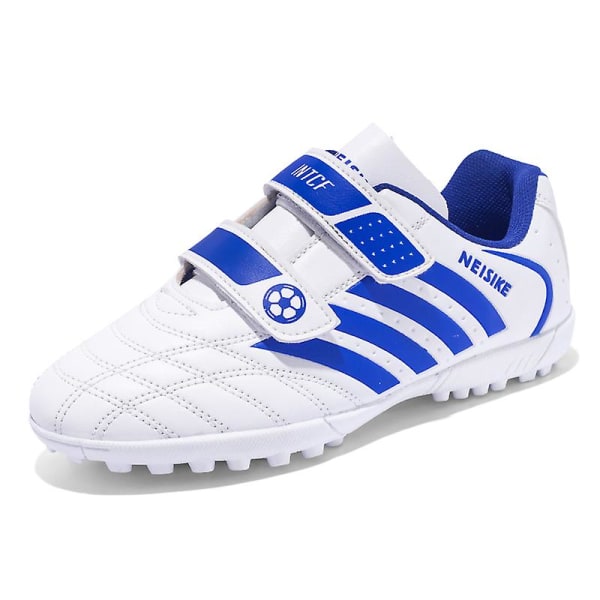 Fotbollsskor för barn Utomhussport Spikes Träning Fotbollsskor Sport Sneakers 167 White 30