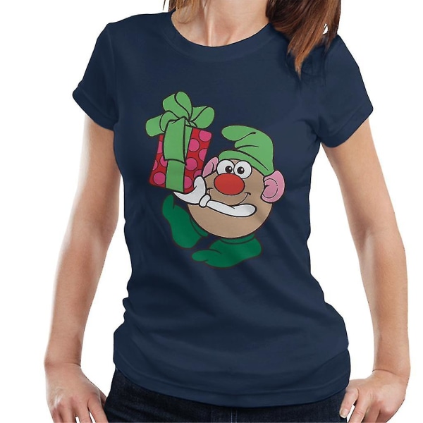 Mr Potato Head Christmas Festlig Elf Dam T-shirt