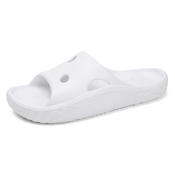 Strandtofflor för män Modesandaler Utomhus Halkfria inomhusskor 3Bs2196 White 40-41