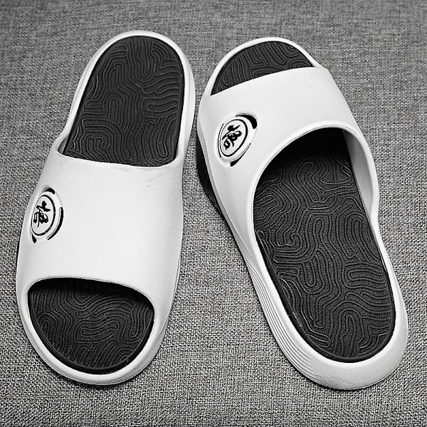 Män Kvinnor Strandtofflor Mode Sandaler Utomhus Halkfria inomhusskor XT666 WhiteBlack 39-40
