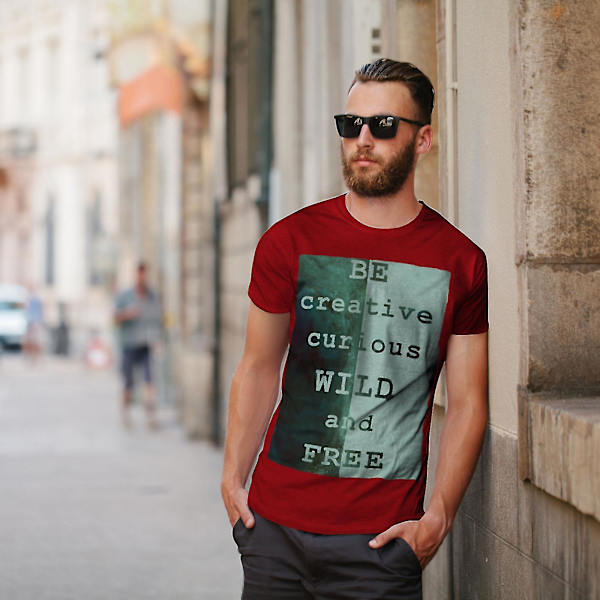 Wild Free Creative Men Röd-skjorta XXL