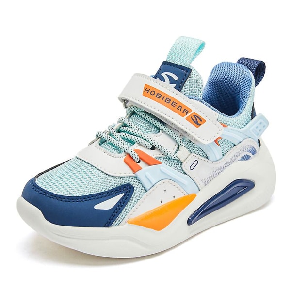 Sneakers för barn Andas löparskor Mode Sportskor för pojkar Flickor 3As7750 Blue 33