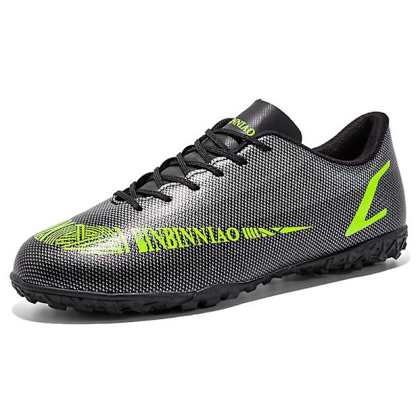 Fotbollsskor för män Halkfria fotbollsskor Klossar Gräs Fotbollssneakers Yj1899 Black 43