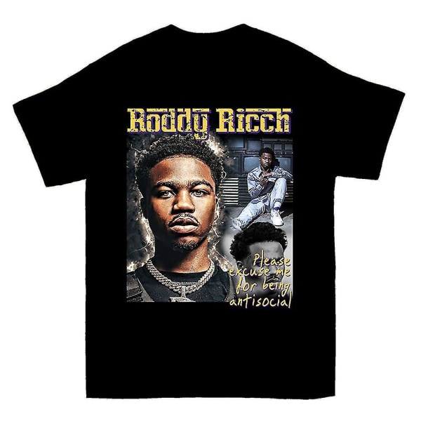 Roddy Ricch är antisocial T-shirt S