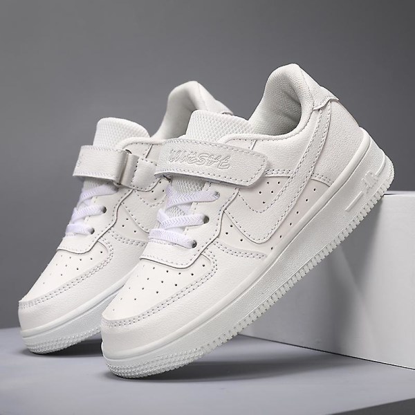 Barnskor Sportlöparskor Andas Sneakers För Pojkar T6001 White 34