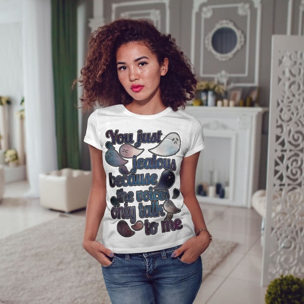 Svartsjuk spöke Skrämmande kvinnor T-shirt M