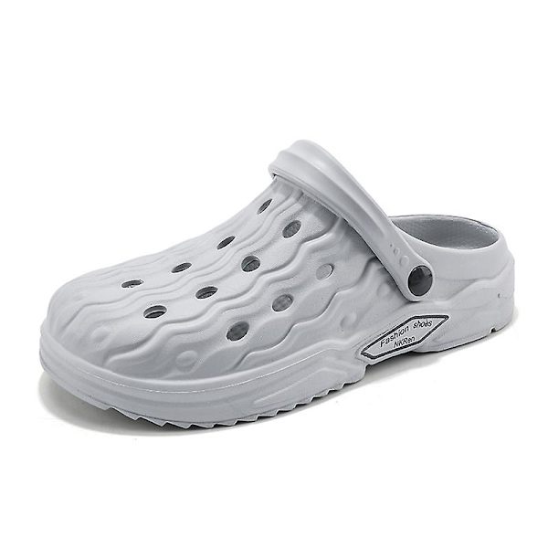 Strandtofflor för män Modesandaler Utomhus Halkfria inomhusskor 3Bs2109 Gray 42