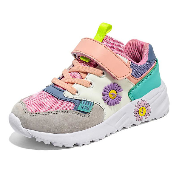 Barn Sneakers Pojkar Basketskor Halkfria tjejer Sportskor 3Ba05 Pink 32