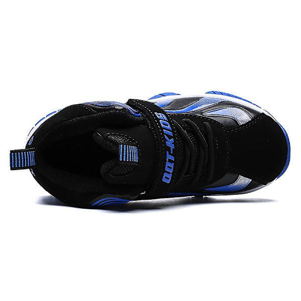 Basketskor för barn Mode Halkfria sneakers Sportskor som andas 3987Em BlackBlue 34