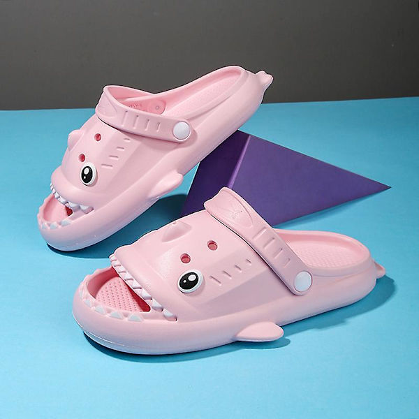 Pojkar Flickor Strandtofflor Hajsandaler Utomhus Halkfria inomhusskor 3Bsy001 Pink 24-25
