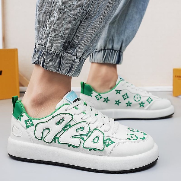 Herrskor Mode Sportskor Halkfria Casual Skor l10 Green 39