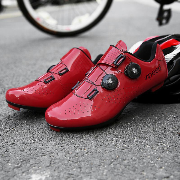 Cykelskor för män Cykelskor Landvägscykelridskor 3C2002 Red 43