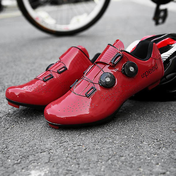 Cykelskor för män Cykelskor Landvägscykelridskor 3C2002 Red 44