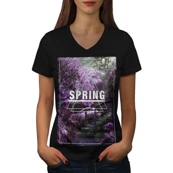 Våren vackra kvinnor T-shirt 3XL
