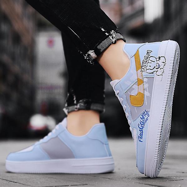 Herr Sneakers Andas Dam Skateboard Skor Löparskor Yjx1706 White 41