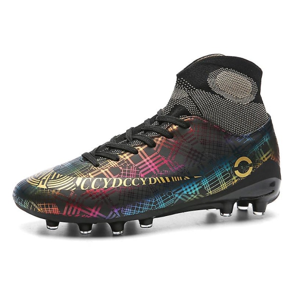 Fotbollsskor för män Spikes Fotbollsskor för ungdomar Stövlar Athletic Sneaker 3C5858 Black 44