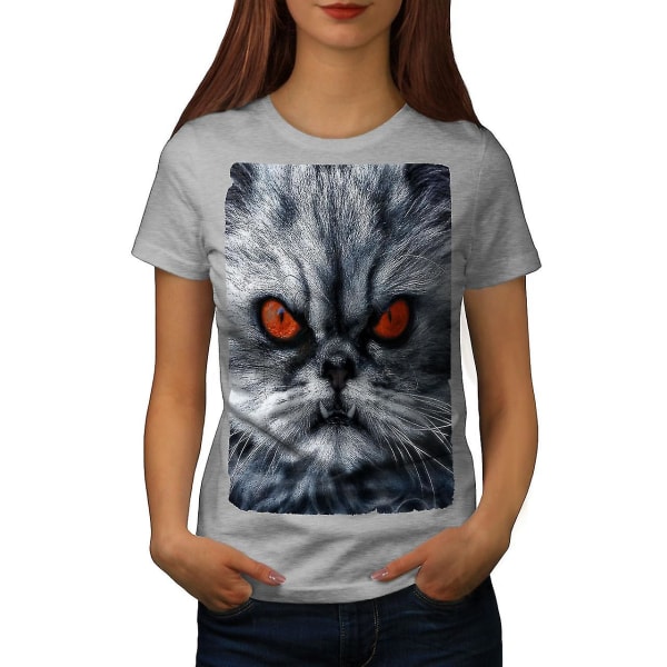 Perserkatt Arg rolig T-shirt för kvinnor M