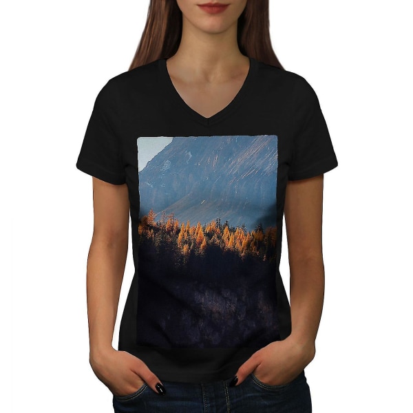 Forest Mountain Nature T-shirt för kvinnor M