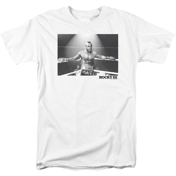 Svart och vit Clubber Lang Rocky III T-shirt S